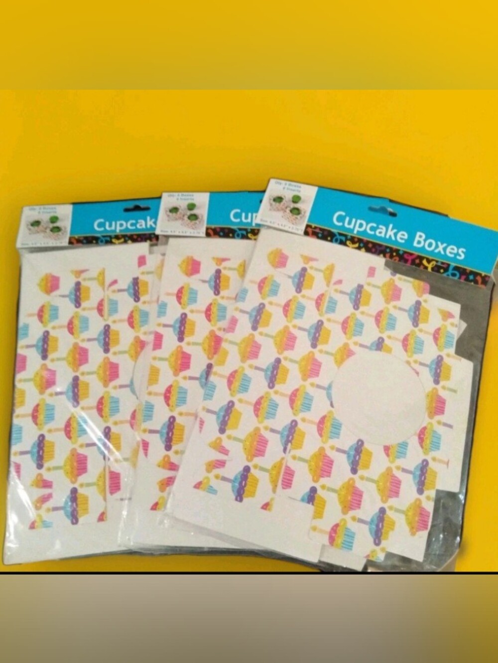 NIB 18 Cupcake Smash Mini Cake Topper Craft Candle Artisan Boxes Inserts Window